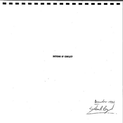 Patterns Of Conflict