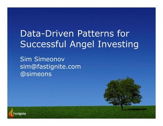 Patterns of Successful Angel Investing by Simeon Simeonov