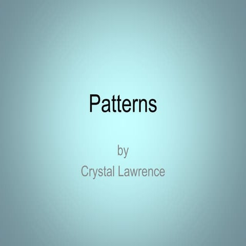 Patterns powerpoint | PPTX