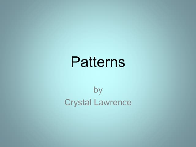 Patterns powerpoint