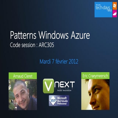 Patterns Windows Azure