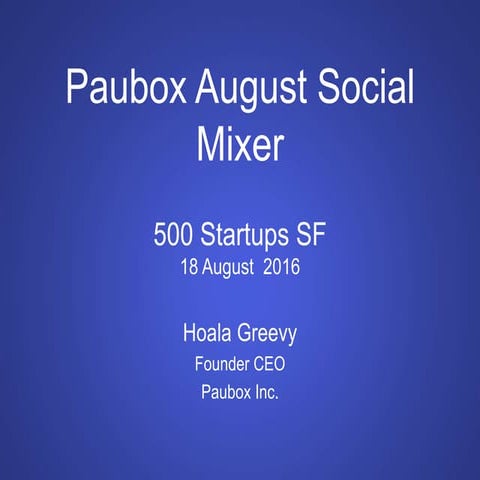Paubox August Social Mixer