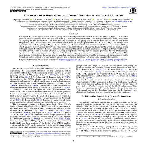 Discovery of a Rare Group of Dwarf Galaxies in the Local Universe