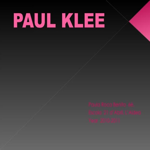 Paula  paul klee
