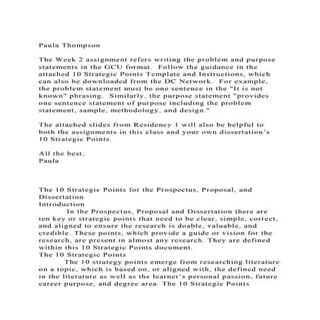 The 10 Strategic Points for the Prospectus, Proposal, and Disserta.docx