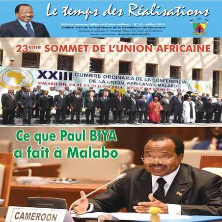 Paul Biya - Cameroun - Le Temps Des Realisations - 25 | PDF