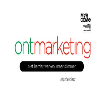 Marcom14 Masterclass: Verandermanagement voor marketeers