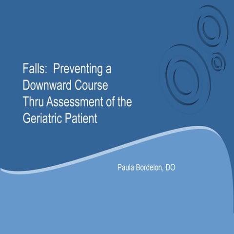 Assessment of the Geriatric Patient