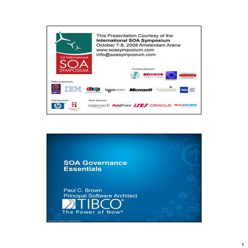 Paul  C  Brown    S O A  Governance