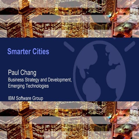 Mr. Paul Chang's presentation at QITCOM 2011