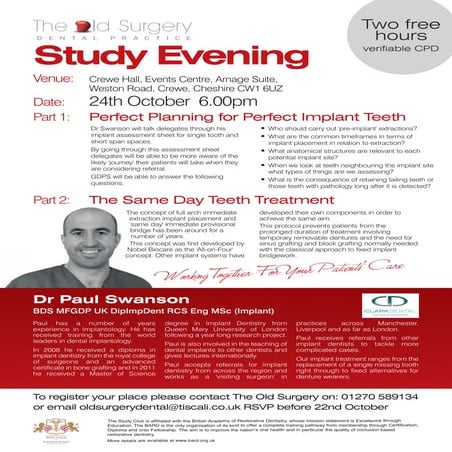 Study Evening - Implants