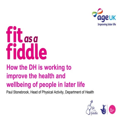 Paul Stonebrook presentation for Age UK