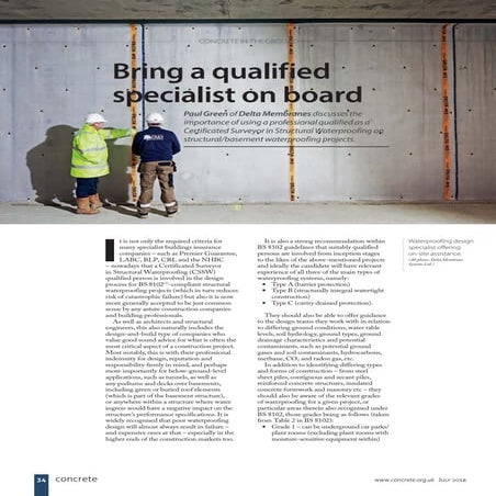 Structural Waterproofing Design Strategies to BS 8102:2009 | PPTX