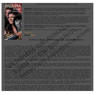 Paulina, princesa guerrera de Iggy