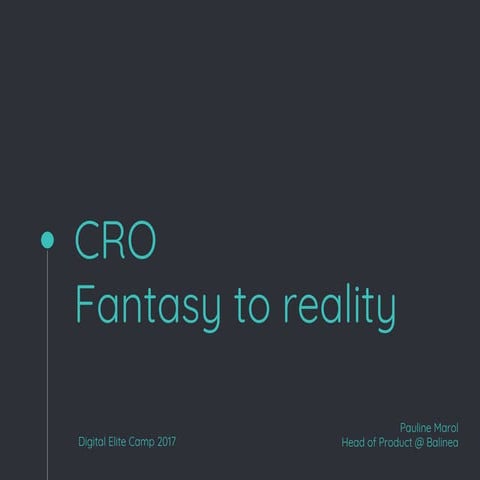 Pauline Marol - From Fantasy to Reality – How to Do AB Testing in a Small Com...