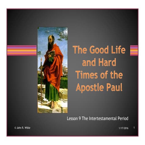 Paul.lesson.9.second.temple.judaism