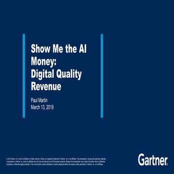 Paul Martin (Gartner) Show Me the AI Money.pdf Free Download