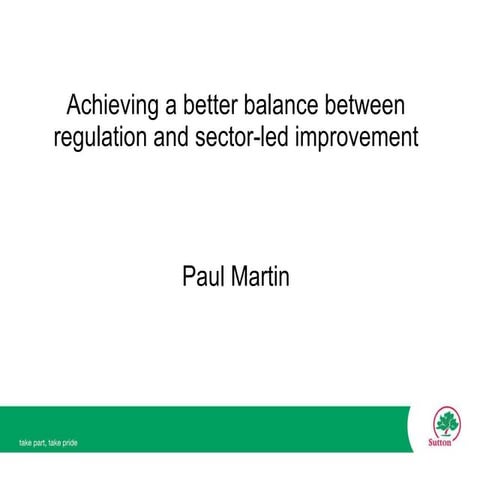 Paul Martin on regulation v2