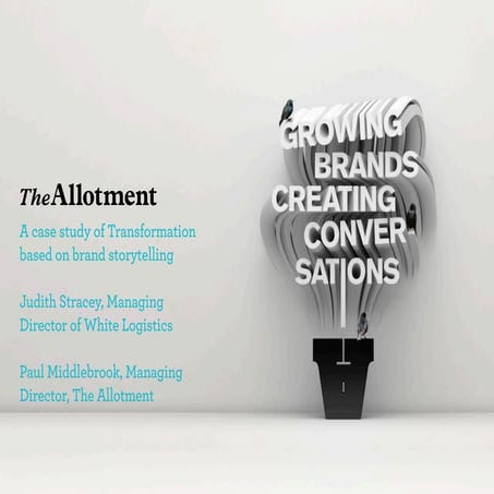 Paul Middlebrook and Judith Stracey, Transform Conference 2012