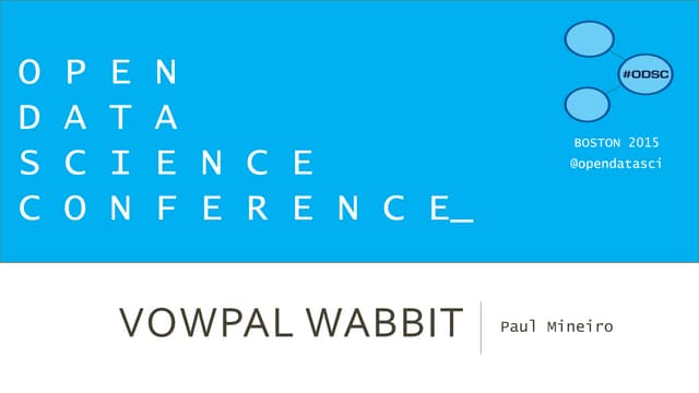 Vowpal Wabbit