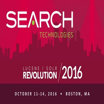 Searching The Enterprise Data Lake With Solr  - Watch Us Do It!: Presented by...