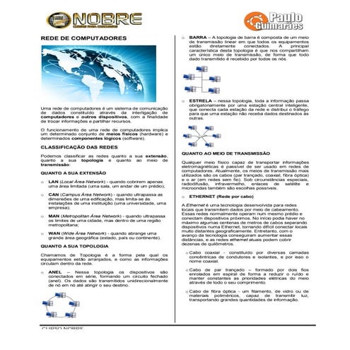 Módulo 5 - Redes de Computadores e Internet, Apostila