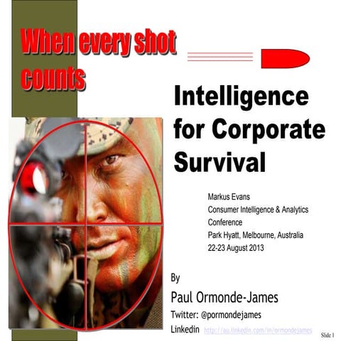 When every shot counts - can you make a difference or will you fail