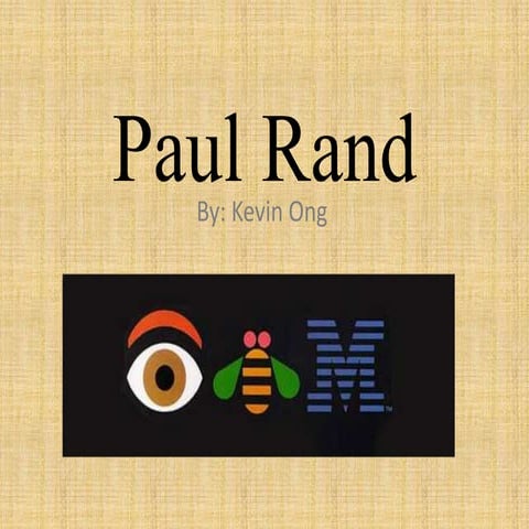 Paul Rand - Graphic Designer