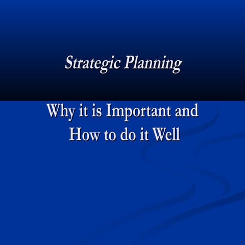 Mdf strategic planning presentation | PPT