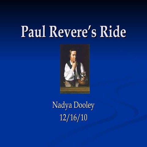 Paul reveres ride