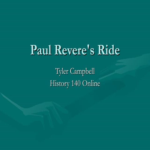 Paul revere's ride