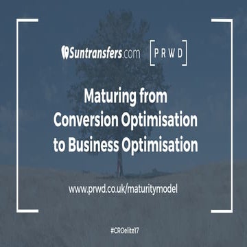 From Conversion Optimisation To Business Optimisation Suntransfers