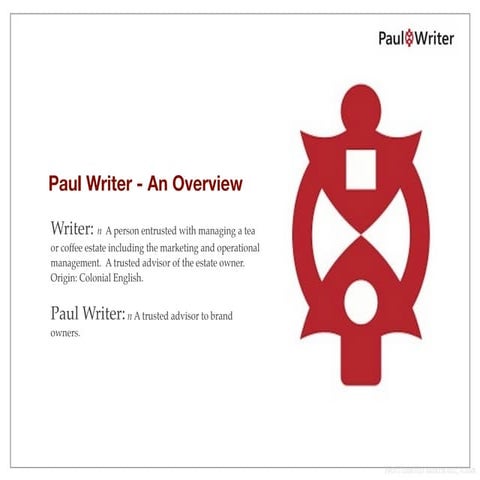 About Paul Writer
