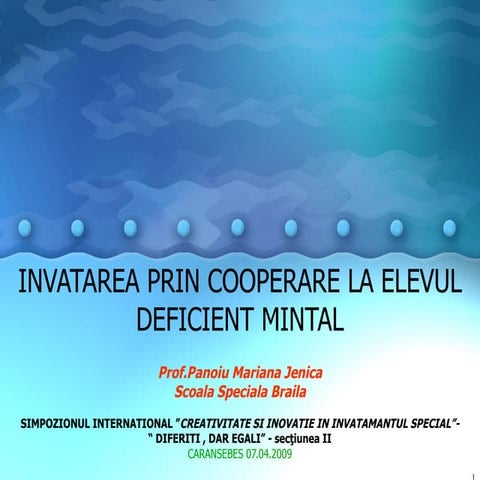 Paunoiu Mariana Jenica, Braila   Invatarea Prin Cooperare