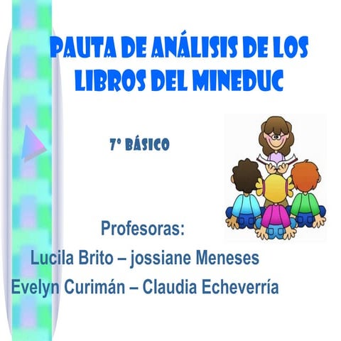 Pauta de analisis de los libros