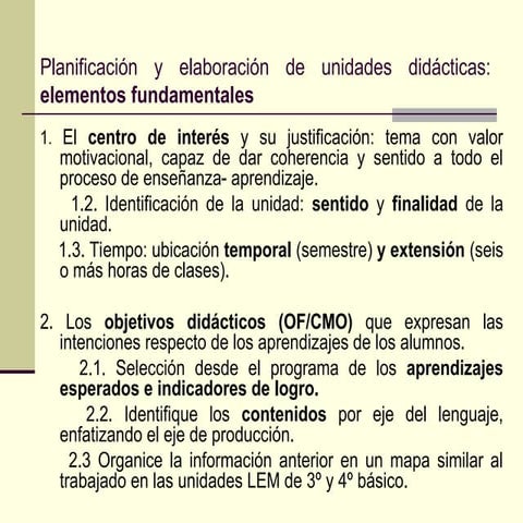 Pauta  planificación y elaboracion de unidades didacticas.ppt