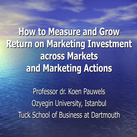 Pauwelsreturnonmarketinginvestment