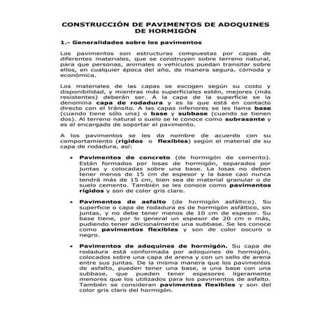 Pavimento de adoquines de hormigón