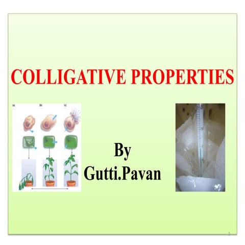 Colligative properties