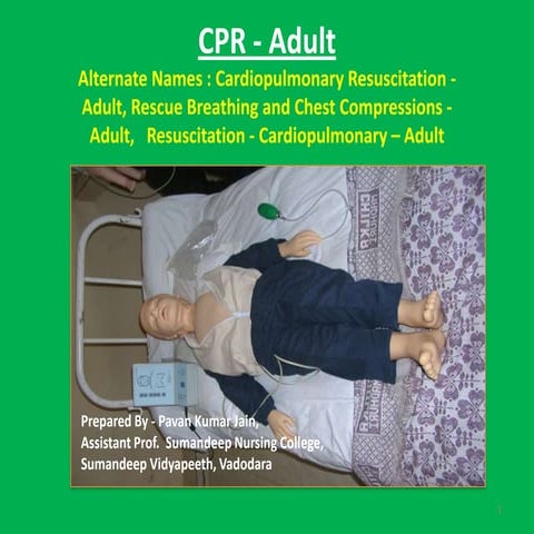 Mechanical CPR: evidence and issues | PPTX