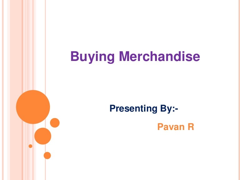 Buying Merchandise