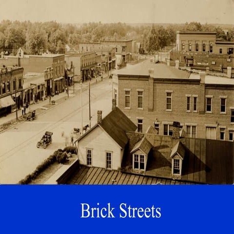 Brick Streets in Homer Illinois