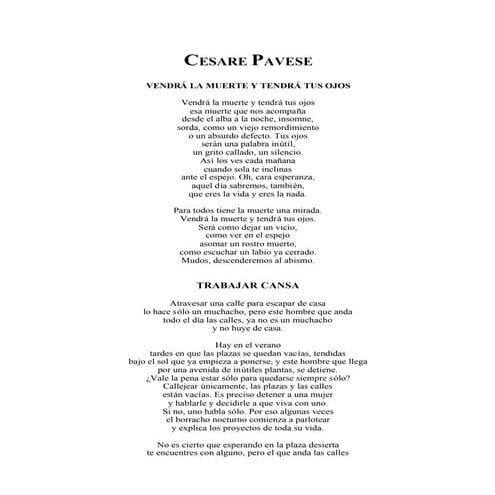 Pavese cesare   poemas