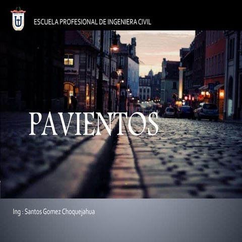 Pavimentos  - clasificacion 