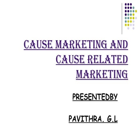 CAUSE MARKETING