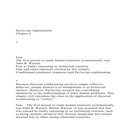Pavlovian ApplicationsChapter 4FearTh.docx
