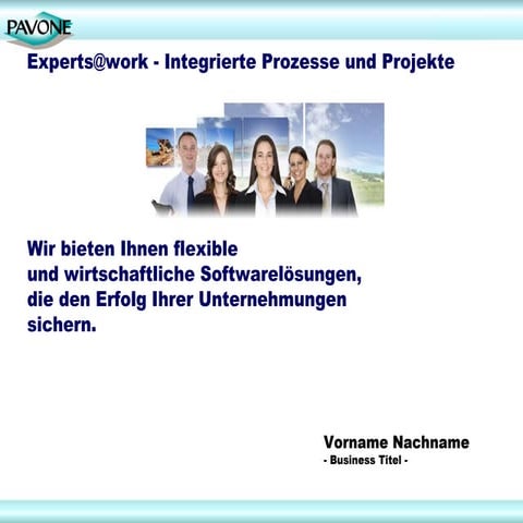 Experten für Projektmanagement und Prozessmanagement