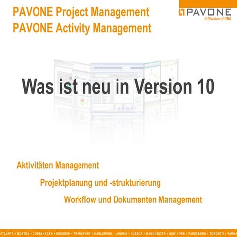 PAVONE Project Management 10 - Was ist neu?