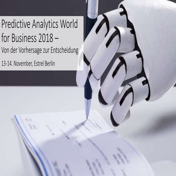 Predictive Analytics World for Business Deutschland 2018
