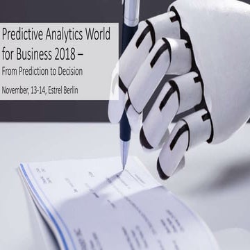 Predictive Analytics World for Business Germany 2018